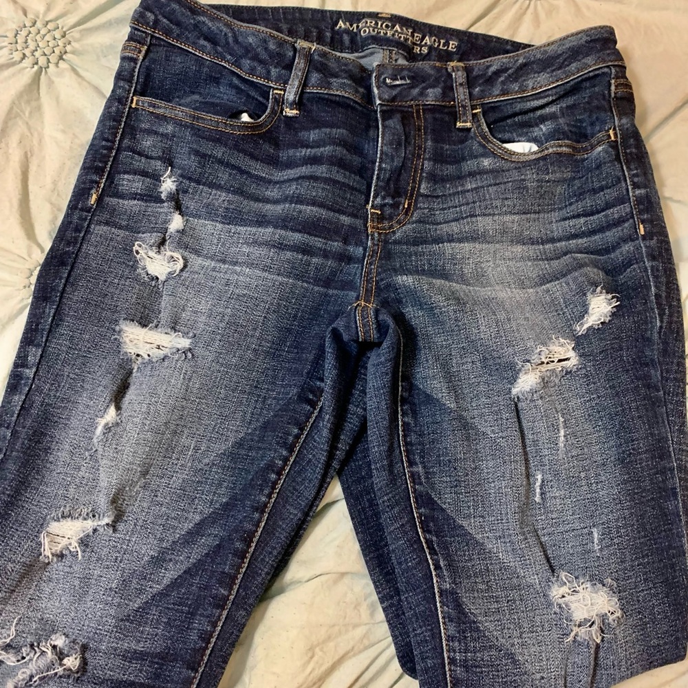 American eagle super stretch jeggings 12 short